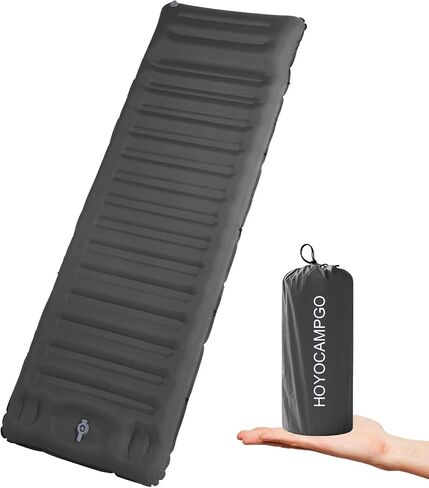 Double Sleeping Pad, Self Inflating 2 Person Camping Mat Extra Thick Ultralight Inflatable Camping Pad with Pillow Built-in Foot Pump for Camping Hiking Backpacking Tent Traveling in Saudi Arabia