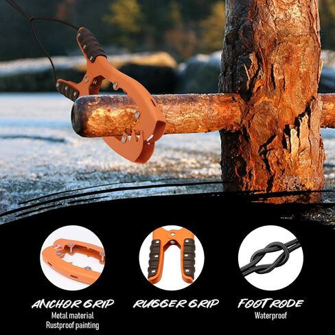 NEW-Vi Kayak Anchor- with 2pcs 16.4ft Paracord- Kayak Fishing Accessories for and Float Tube- Canoe Accessories with Teeth Brush Clamp Anchor- Fishing Boat Camping- Rubber Grips in Saudi Arabia
