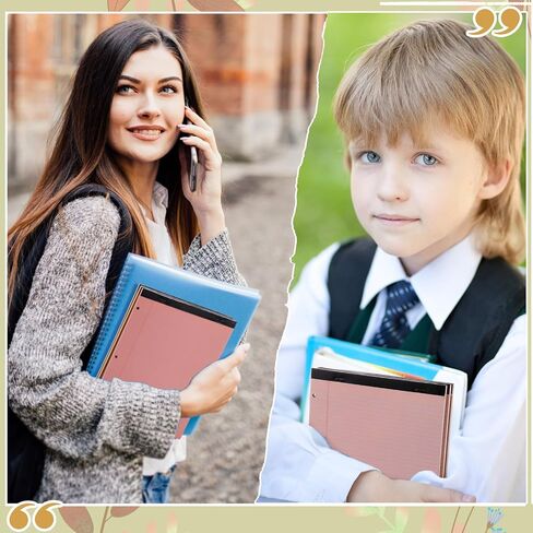 Fuutreo 12 Pcs 8.5'' x 11'' Colored Legal Pad 3 Hole Punched Writing Pads Narrow Ruled 50 Sheets Per Notepad Micro Perforated Writing Pad Note Pads Office Supplies (Bright Colors) in Saudi Arabia