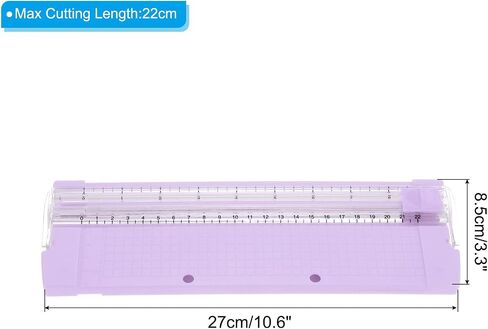 PATIKIL 9 Inch Paper Cutter, Portable Anti-Slip Paper Trimmer Slicer Scrapbooking Tool for Craft Paper Photo Cardstock, Pink in Saudi Arabia