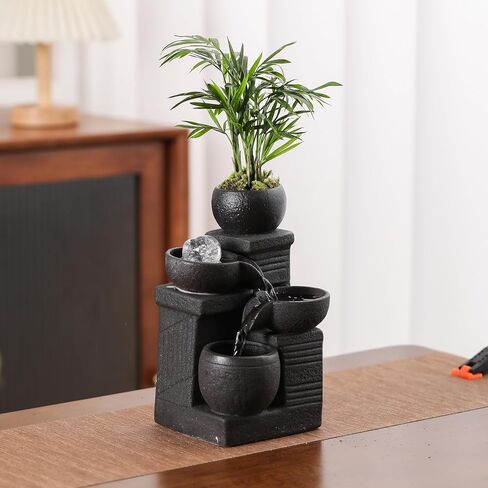 Tabletop Fountain Water Feature Indoor Home Home Office Kitchen Decoration Gift in Saudi Arabia