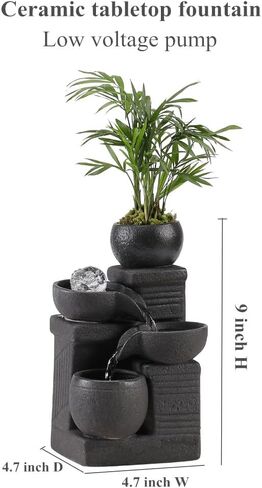 Tabletop Fountain Water Feature Indoor Home Home Office Kitchen Decoration Gift in Saudi Arabia