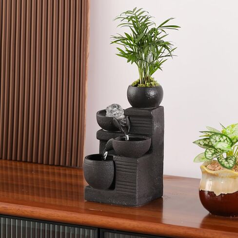 Tabletop Fountain Water Feature Indoor Home Home Office Kitchen Decoration Gift in Saudi Arabia