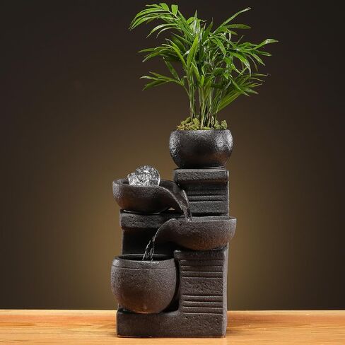 Tabletop Fountain Water Feature Indoor Home Home Office Kitchen Decoration Gift in Saudi Arabia