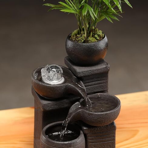 Tabletop Fountain Water Feature Indoor Home Home Office Kitchen Decoration Gift in Saudi Arabia
