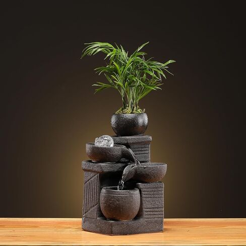 Tabletop Fountain Water Feature Indoor Home Home Office Kitchen Decoration Gift in Saudi Arabia