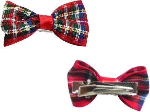 مشبك شعر للكلاب بنمط منقوش كلاسيكي من KADBLE، فيونكات شعر للقطط مع مشابك، 12 قطعة/6 أزواج in Kuwait