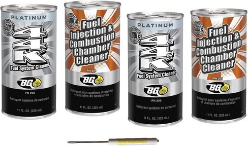 Smilyeez BG K1003 Fuel Injection & Combustion Chamber Cleaner PN 201 & BG Platinum 44K Fuel System Cleaner PN 208 Kit with Pocket Screwdriver (1) in Saudi Arabia
