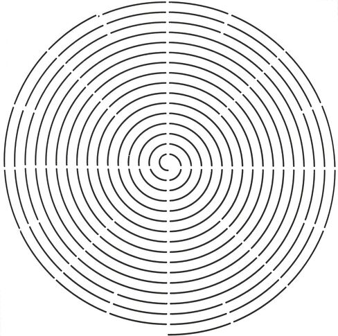 إبداعات اللحف استنسل لحاف دائري مشع، 12-1/2 بوصة in Kuwait