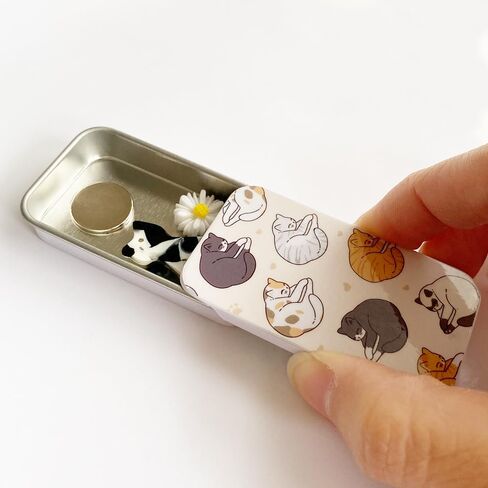 Cute Cat Needle Case Magnetic Sewing Storage Oraganizer Box and Kitten Needle Minder for Embroidery Cross Stitch Needlework Craft Accessories (Black) in Saudi Arabia