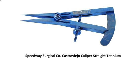 Castroviejo Caliper Straight I Titanium I Approx 80 mm in Kuwait