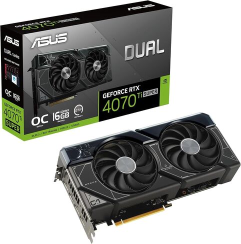ASUS Dual GeForce RTX™ 4070 Ti Super OC Edition (PCIe 4.0, 16GB GDDR6X, DLSS 3, HDMI 2.1a, DisplayPort 1.4a, 2.56-Slot Design, Axial-tech Fan Design, 0dB Technology, Auto-Extreme Technology) in Saudi Arabia