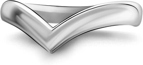 STONIQUE CREATIONS Sterling Silver Chevron Statement Promise Ring Size 5-9 in Saudi Arabia
