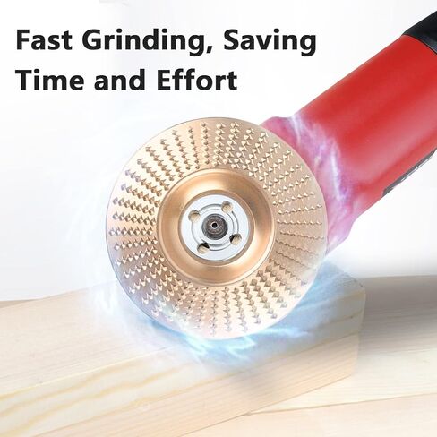 BAYTORY 6-Piece Wood Carving Disc with Universal Grinder Wrench Set, for 4" or 4-1/2" Angle Grinder Attachments with 5/8" Arbor, Grinding Shaping Sculpting Disc for Wood in Saudi Arabia