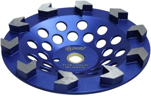 أنظمة DiamaPro DT-CW-7-ASEG-NT عجلة كأس طحن خرسانية غير ملولبة 7 بوصات 10 قطع للطحن والتحضير وإزالة الغراء/الجص/الطلاء in Kuwait