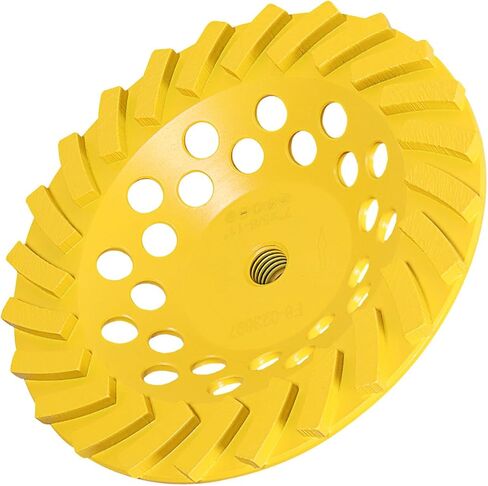 Timunr 7 Inch Diamond Cup Grinding Wheel, 24 Turbo Segments with 5/8-11 Inch Arbor Fit for Grinder Polishing and Cleaning Marble Masonry Concrete in Saudi Arabia