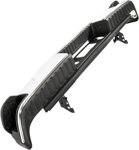 KYX Rear Bumper Compatible for 2009-2018 Dodge Ram 1500/Ram 2500 3500/2019-2023 Ram 1500 Classic, Black Rear Step Bumper Without Sensor Hole and Dual Exhaust Cut-Outs, Replacement for CH1103120 in Saudi Arabia
