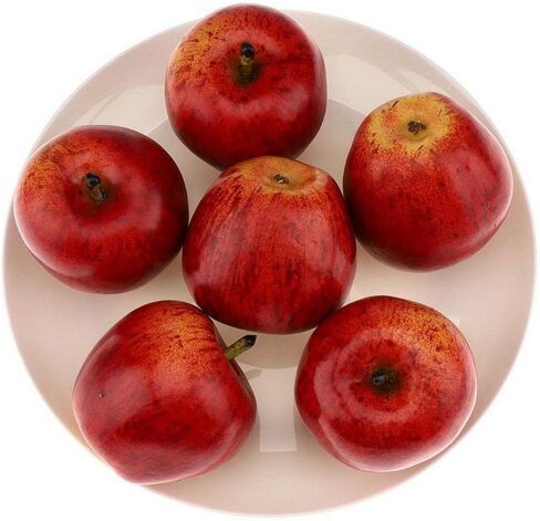 Gresorth 1pc Artificial Large Size Green Apple Fake Fruit Decoration for Home Kitchen Table Cabinet Party Christmas Display - 16 cm in Saudi Arabia