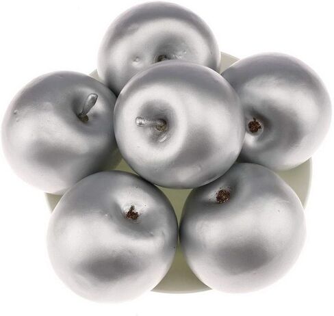 Gresorth 1pc Artificial Large Size Green Apple Fake Fruit Decoration for Home Kitchen Table Cabinet Party Christmas Display - 16 cm in Saudi Arabia