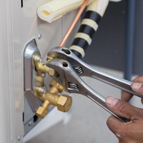 صامولة نحاسية مضيئة من PATIKIL 3/8 SAE، 5 عبوات 45 درجة من النحاس المتوهج تركيب الأنابيب النحاسية مع شريط لخط الغاز المائي لمكيف الهواء، غير لامع in Kuwait