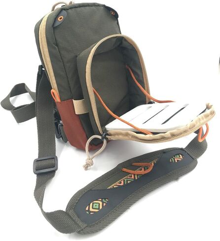 Rudder Fly Fishing Chest Pack Bag With Molded Fly Bench 9.50 x 6 inch in Saudi Arabia
