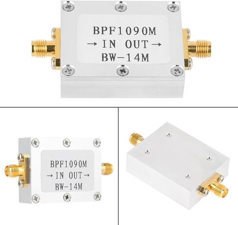 1090MHz Band Pass Filter, Saw Band Pass Filter 1 PCS 1090MHz ADS-B Aeronautical Bandwidth 14MHz SMA Interface Band-Pass Filter in Kuwait