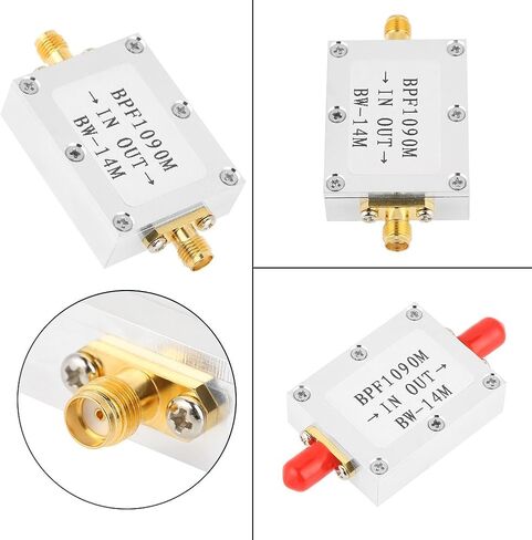 1090MHz Band Pass Filter, Saw Band Pass Filter 1 PCS 1090MHz ADS-B Aeronautical Bandwidth 14MHz SMA Interface Band-Pass Filter in Kuwait