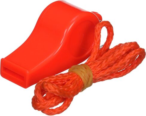Attwood 11866-6 Safety Whistle, Plastic, Ball Type, Delivers Emergency Signal, Includes Lanyard, 2 ¼ Inches x ¾ Inch in Saudi Arabia
