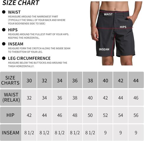 Nothinchan Men's Golf Shorts Quick Dry Lightweight Stretch Casual Shorts for Outdoor Hiking in Saudi Arabia