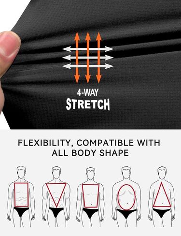 Little Donkey Andy Men's Sun Protection Capri Shorts UPF50+, Quick-Dry Performance 3/4 Hiking Pants Ripstop in Saudi Arabia