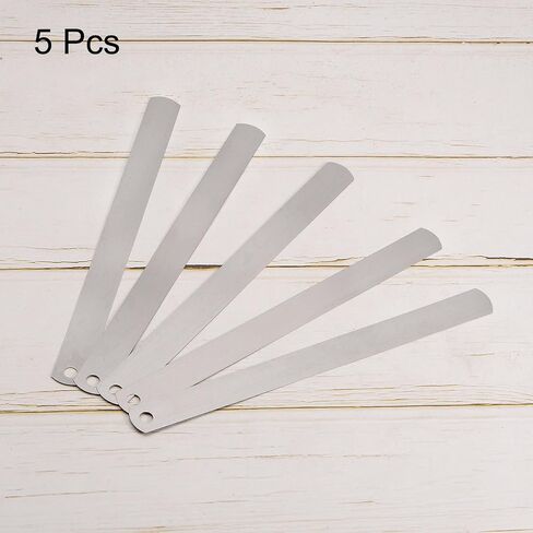 HARFINGTON 5pcs Mn Steel Feeler Gauge 0.45mm Thickness 150mm Length Metric Filler Thickness Gage Gap Measuring Tool Single Blade in Saudi Arabia