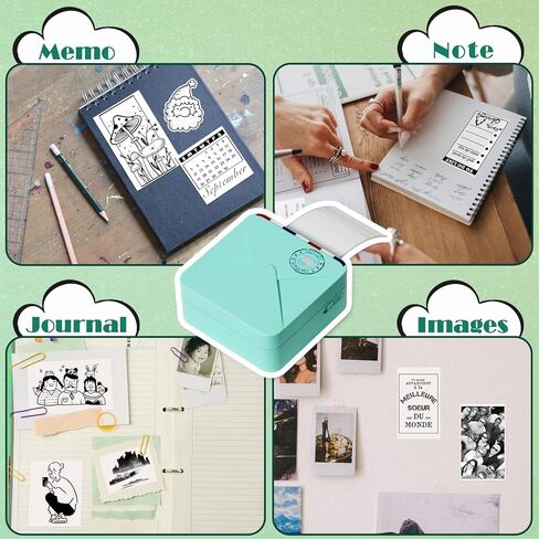 Mini Printer Paper, Compatible With M02/T02/M02S/M03/M03AS/M04S/ Sticky Note Printers, 50mm x 3.5m 3 Rolls Thermal Sticker Paper, Black Text on Light Pink/Blue/Purple, Stored for 10 Years in Kuwait