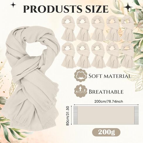 ShinyMatch 10 Pack Pashmina Shawls and Wraps bulk Womens Scarf Shawl Wrap for Wedding Evening Dresses Bridesmaid Guests Gift in Saudi Arabia