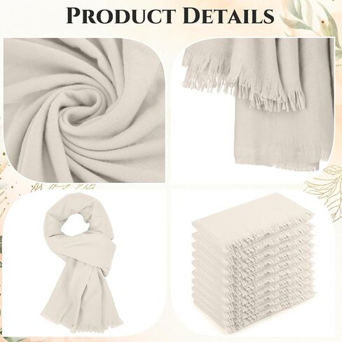 ShinyMatch 10 Pack Pashmina Shawls and Wraps bulk Womens Scarf Shawl Wrap for Wedding Evening Dresses Bridesmaid Guests Gift in Saudi Arabia