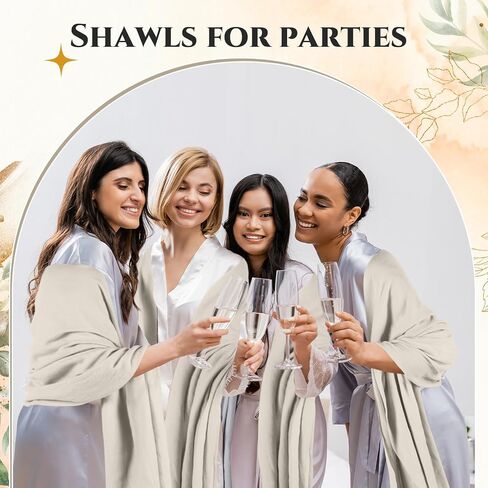ShinyMatch 10 Pack Pashmina Shawls and Wraps bulk Womens Scarf Shawl Wrap for Wedding Evening Dresses Bridesmaid Guests Gift in Saudi Arabia