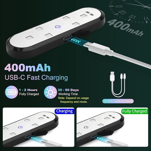 PIFOOG باب السيارة ضوء العارض LED اللاسلكية المغناطيسي ترحيب عتبة الأبواب أضواء 7 ألوان خطوة مجاملة تحذير الإسقاط مصباح USB قابلة للشحن الاستشعار التلقائي الإضاءة المحيطة أضواء البركة 4PCS in Kuwait