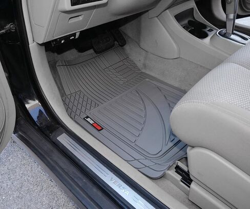 Motor Trend FlexTough™ Advanced Performance Car Floor Mats & Cargo Liner - 4pc HD Rubber Floor Mats & Trunk Mat for Car SUV Van Auto in Saudi Arabia