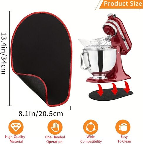 Mixer Mover Sliding Mats for KitchenAid Stand Mixer Slider Mat Pad Kitchen Appliance Slide Mats Pads Compatible with KitchenAid 4.5-5 Qt Tilt-Head Stand Mixer Artisan Classic in Kuwait