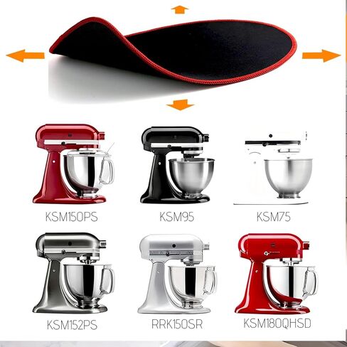 Mixer Mover Sliding Mats for KitchenAid Stand Mixer Slider Mat Pad Kitchen Appliance Slide Mats Pads Compatible with KitchenAid 4.5-5 Qt Tilt-Head Stand Mixer Artisan Classic in Kuwait