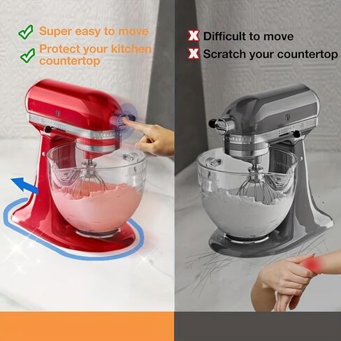 Mixer Mover Sliding Mats for KitchenAid Stand Mixer Slider Mat Pad Kitchen Appliance Slide Mats Pads Compatible with KitchenAid 4.5-5 Qt Tilt-Head Stand Mixer Artisan Classic in Kuwait