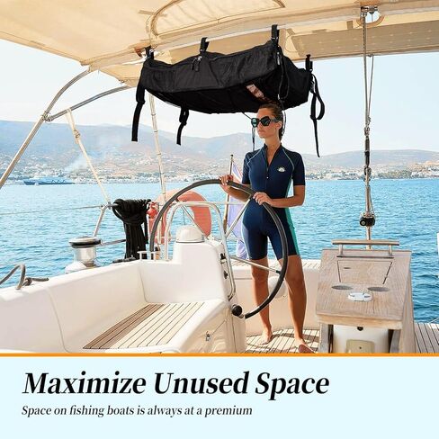 حقيبة تخزين سترة النجاة Bloomoak T-Top، مقاومة للماء من الدرجة البحرية 600D PFD، بدلة تخزين لسترات نجاة من النوع 2، تناسب معظم قوارب T-Top، قمم Bimini وقمم عائمة (سترات النجاة غير متضمنة) in Kuwait