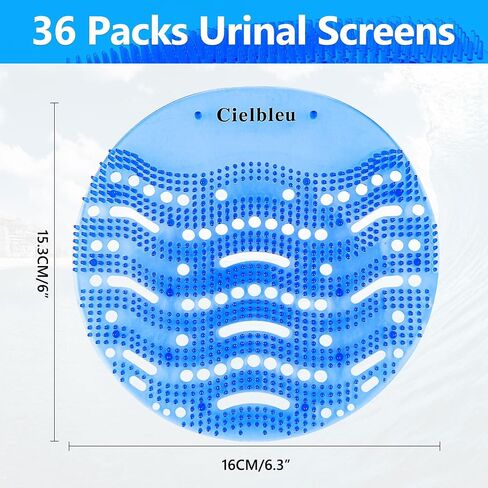 24 Packs Urinal Screens Deodorizer, Urinal Cake Anti-Splash&Odor Freshener – Ideal for Schools, Bathrooms, Restrooms, Office (24PACK) (24 Pack) in Saudi Arabia