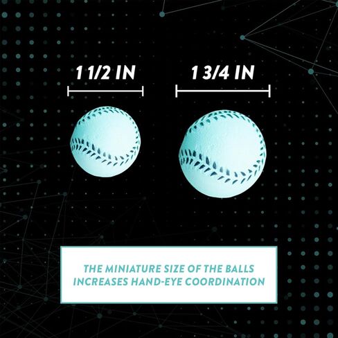 مدربين شبكيين صغيرين من Bandit Sports، قفازات بيسبول صغيرة مع شبكة أصابع وكرات صغيرة، قفاز تدريب بيسبول صغير للأيدي (يتضمن قفازين و4 كرات صغيرة متنوعة) in Kuwait