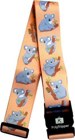 Luggage Strap - Original Premium Designs - Recognize Your Suitcase (LS-Brown-Dogs) in Saudi Arabia