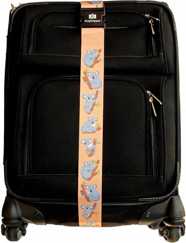 Luggage Strap - Original Premium Designs - Recognize Your Suitcase (LS-Brown-Dogs) in Saudi Arabia