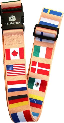 Luggage Strap - Original Premium Designs - Recognize Your Suitcase (LS-Brown-Dogs) in Saudi Arabia