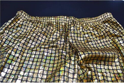 Aelidiya Night Club Metallic Hologram Shiny Pants Party Trousers Sports Active Pants in Saudi Arabia