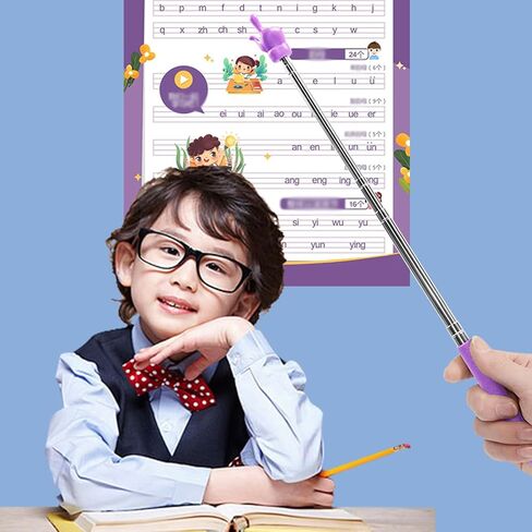 3 قطع من مؤشر المعلمين التليسكوبي، عصا مؤشر إصبع صغيرة قابلة للتمديد، مؤشر تعليمي قابل للسحب لمستلزمات مدرسي رياض الأطفال في المدرسة الابتدائية. in Kuwait