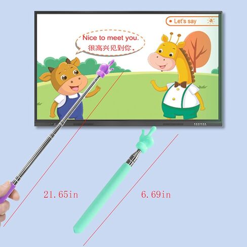 3 قطع من مؤشر المعلمين التليسكوبي، عصا مؤشر إصبع صغيرة قابلة للتمديد، مؤشر تعليمي قابل للسحب لمستلزمات مدرسي رياض الأطفال في المدرسة الابتدائية. in Kuwait