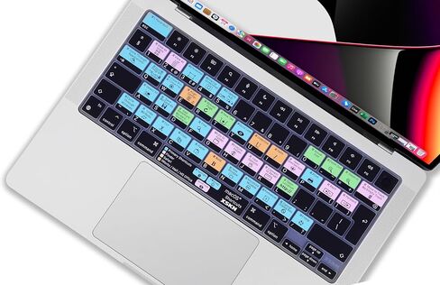 XSKN Silicone Keyboard Cover Skin for MacBook Pro/Air with Touch ID 14.2" 16.2" 13.6" 15.3" Model No: A2442 A2779 A2918 A2992 A2485 A2780 A2681 A3113 A2941 A3114 (EU Layout, Ableton Live Shortcuts) in Saudi Arabia